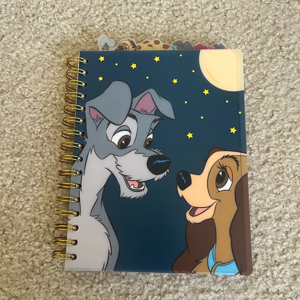 Dog-Themed Spiral Notebook with Cartoon Design